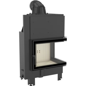 Kratki MBZ P BS Ενεργειακό Τζάκι Ξύλου Αερόθερμο 13kW Δεξιά Γωνία με Ανοιγόμενη Πόρτα