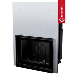 Μοντέρνο ενεργειακό τζάκι Kratki Amelia G 21kW ίσιο με συρόμενη πόρτα