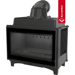 Μοντέρνο ενεργειακό τζάκι Kratki Franek 14 PF 14kW ίσιο με ανοιγόμενη πόρτα