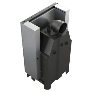 Kratki MBZ G Black Ενεργειακό Τζάκι Ξύλου Αερόθερμο 13kW Ίσιο με Συρόμενη Πόρτα