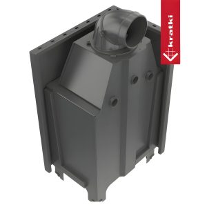 Kratki MBZ L BS Black Ενεργειακό Τζάκι Ξύλου Αερόθερμο 13kW Αριστερή Γωνία με Ανοιγόμενη Πόρτα