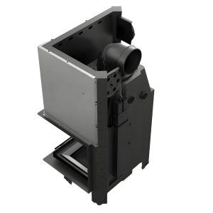 Kratki MBZ P BS G Black Ενεργειακό Τζάκι Ξύλου Αερόθερμο 13kW Δεξιά Γωνία με Συρόμενη Πόρτα