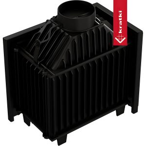 Μαντεμένιο ενεργειακό τζάκι Kratki Simple Μ S L BS 8kW αριστερό γωνιακό