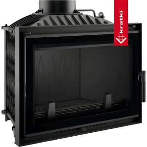 Μαντεμένιο ενεργειακό τζάκι Kratki Wiktor Deco 14kW ίσιο με ανοιγόμενη πόρτα