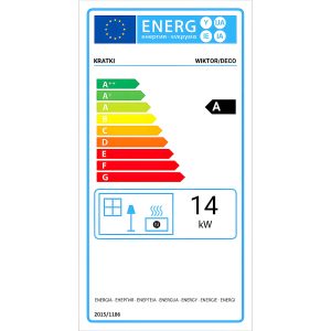 Πιστοποιημένο ενεργειακό τζάκι Kratki Wiktor Deco 14kW με ενεργειακή κλάση Α