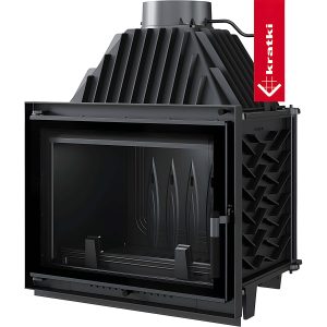 Μοντέρνο ενεργειακό τζάκι Kratki Zuzia Eco Deco 12kW ίσιο