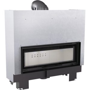 Ενεργειακό τζάκι ξύλου Kratki MB100 G ίσιο συρόμενο 14 kW