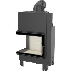 Kratki MBZ L BS Ενεργειακό Τζάκι Ξύλου Αερόθερμο 13kW Αριστερή Γωνία με Ανοιγόμενη Πόρτα