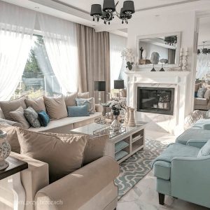 Διασκόσμηση σαλονιού με ίσιο ενεργειακό τζάκι ξύλου Kratki Lucy 14 New Black