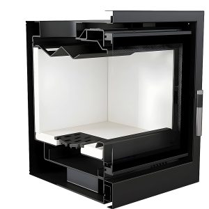 Ενεργειακά τζάκια κασέτες με λευκά κεραμικά Termotec Kratki Kaseta Arke