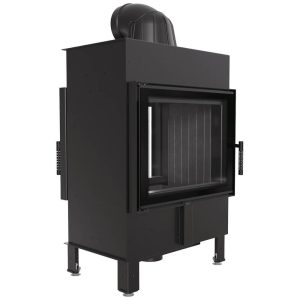Ενεργειακό Τζάκι Ξύλου Kratki Lucy 12 T Black 12 kW Διαμπερές