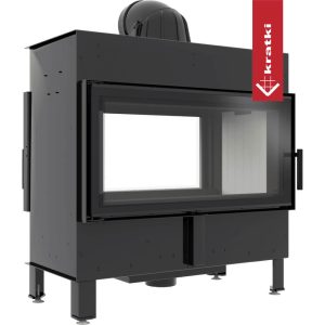 Ενεργειακό Τζάκι Ξύλου Kratki Lucy 16 T 16 kW Διαμπερές Room Divider