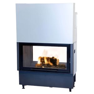 Ενεργειακό τζάκι ξύλου Chazelles Cloud 100R DF διαμπερές με συρόμενη πόρτα