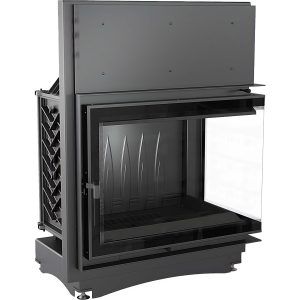 Μοντέρνο ενεργειακό τζάκι Kratki Amelia P BS Deco 21kW δεξί γωνιακό