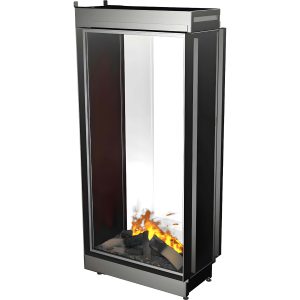 Faber e-Matrix Vertical 800-1600 ST - Ηλεκτρικό κατακόρυφο τζάκι με διαμπερές σχέδιο, εύκολη εγκατάσταση χωρίς καμινάδα και μοναδικό σύγχρονο design