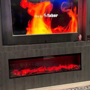 Faber e-Slim 1200 - 450 I - Ηλεκτρικό τζάκι ατμού με πανοραμική θέαση φλόγας