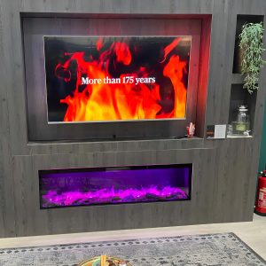 Faber e-Slim 1200 - 450 I - Ηλεκτρικό τζάκι ατμού με πανοραμική θέαση φλόγας