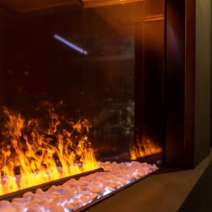 Faber e-Slim - Ηλεκτρικό τζάκι ατμού με πανοραμική θέαση φλόγας