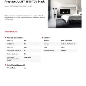 KRATKI JULIET 1500 TUV BLACK