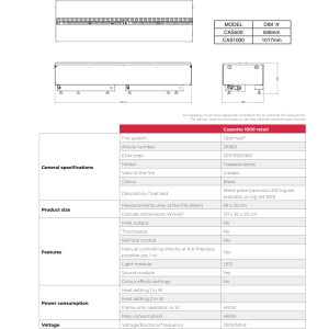 Dimplex Cassette 1000R