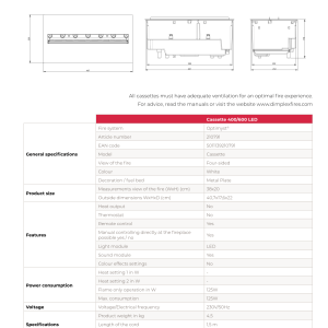 Dimplex Cassette 400/600