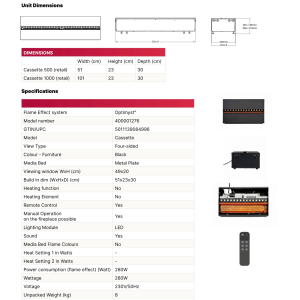 Dimplex Cassette Multi 500R