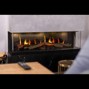 Dimplex Vista 130 III: Ηλεκτρικό τζάκι με ρεαλιστική φλόγα, προηγμένο σύστημα Opti-V, ηχητικά εφέ και εσωτερική θέρμανση για ιδανική ατμόσφαιρα και θέρμανση.