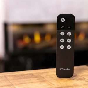 Dimplex Vista 130: Ηλεκτρικό τζάκι με ρεαλιστική φλόγα, προηγμένο σύστημα Opti-V, ηχητικά εφέ και εσωτερική θέρμανση για ιδανική ατμόσφαιρα και θέρμανση.