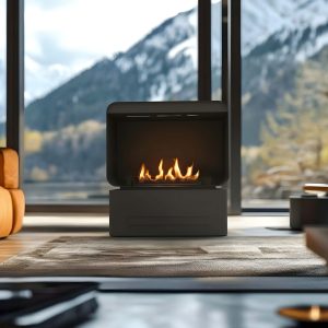 Αυτόματο Τζάκι Βιοαιθανόλης Επιδαπέδιο 4.1kW Ίσιο Εσωτερικού Χώρου Planika Retro 500