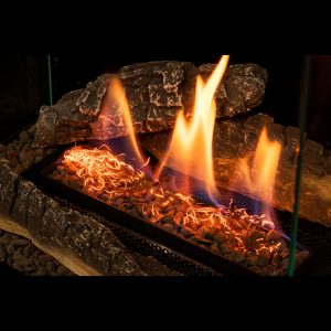 Τζάκια Βιοαιθανόλης με Διακοσμητικά Κεραμικά Ξύλα και Προστατευμένη Φλόγα