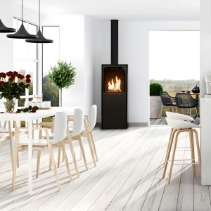 Αυτόματο Τζάκι Βιοαιθανόλης Επιδαπέδιο 3.5kW Ίσιο Εσωτερικού Χώρου Planika Scandi