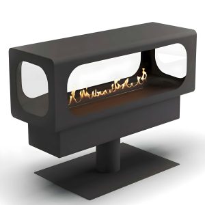 Αυτόματο Τζάκι Βιοαιθανόλης Επιδαπέδιο 7kW 1.00m Διαμπερές Εσωτερικού Χώρου Planika UFO Freestanding