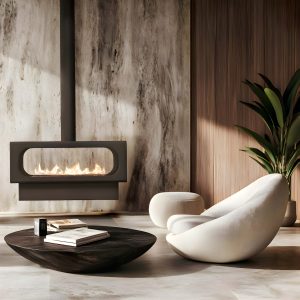 Αυτόματο Τζάκι Βιοαιθανόλης Κρεμαστό 7kW 1.00m Διαμπερές Εσωτερικού Χώρου Planika UFO Suspended