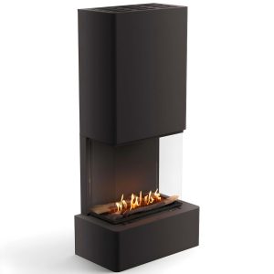 Τζάκι Βιοαιθανόλης Αυτόματο Επιδαπέδιο 4.1kW Τρίπλευρο Εσωτερικού Χώρου Planika Vertical