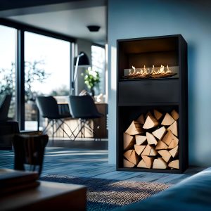 Αυτόματο Τζάκι Βιοαιθανόλης Επιδαπέδιο Επιτραπέζιο 4.1kW Ίσιο Εσωτερικού Χώρου Planika Cottage