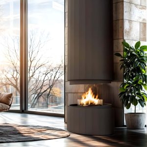 Αυτόματο Τζάκι Βιοαιθανόλης Κρεμαστό Επιδαπέδιο 6.6kW Εσωτερικού Χώρου Planika Pillar