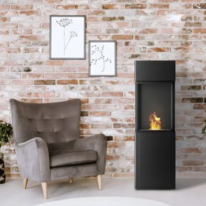 Planika Arcticon Αυτόματο Τζάκι Βιοαιθανόλης Επιδαπέδιο 3.5kW Τρίπλευρο Εσωτερικού Χώρου