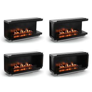 Planika Neo 1000 Fireplace Αυτόματο Τζάκι Βιοαιθανόλης Ένθετο 5.9kW Πολυμορφικό Τζάκι Εσωτερικού Χώρου για Ιδέες Διακόσμησης Σπιτιού