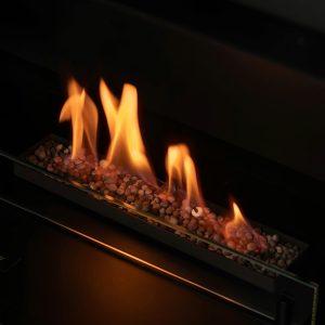 Planika Senso Fireplace Αυτόματο Τζάκι Βιοαιθανόλης Ένθετο 2.5kW Εσωτερικού Χώρου Ίσιο Τρίπλευρο Δεξιά Γωνία Αριστερή Γωνία