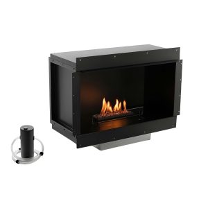 Planika Senso Fireplace Αυτόματο Τζάκι Βιοαιθανόλης Ένθετο 2.5kW Εσωτερικού Χώρου Ίσιο Τρίπλευρο Δεξιά Γωνία Αριστερή Γωνία