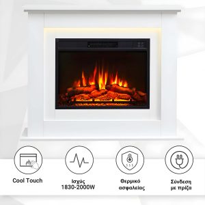 Ηλεκτρικό Τζάκι Επιδαπέδιο 2000W Ίσιο Richen Feel