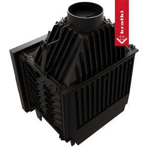 Μαντεμένιο ενεργειακό τζάκι Α+ Kratki Zosia Deco 12kW ίσιο ανοιγόμενο