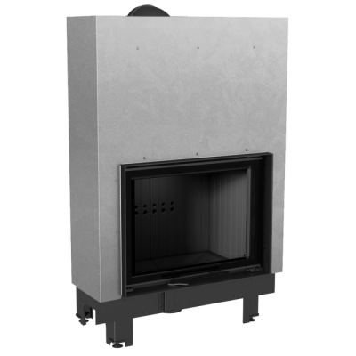 Kratki MBA G Black Ενεργειακό Τζάκι Ξύλου Αερόθερμο 17kW Ίσιο με Συρόμενη Πόρτα