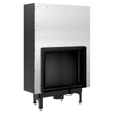 Ενεργειακό τζάκι Kratki Nadia 13 G Black ίσιο με συρόμενη πόρτα lift-up