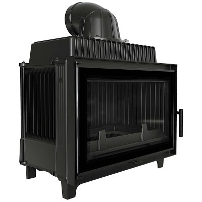 Ενεργειακό τζάκι Kratki Franek 14 Deco 14kW ίσιο με ανοιγόμενη πόρτα